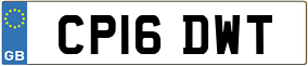 Trailer License Plate